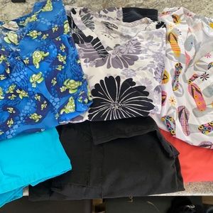S and Xs scrub tops and bottoms